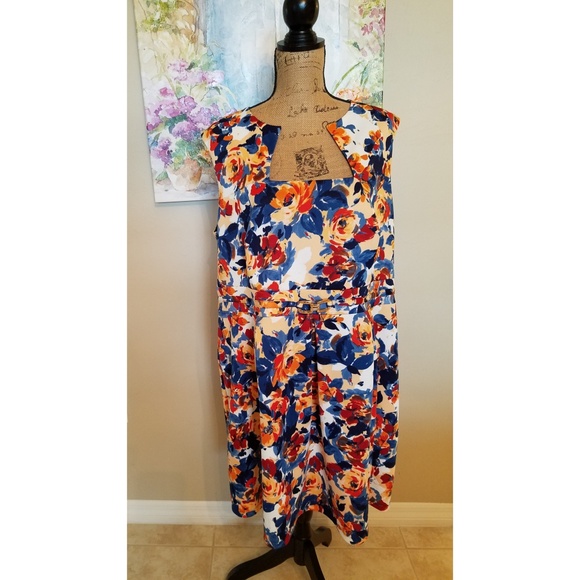 Enfocus Studio Dresses & Skirts - ENFOCUS Floral Dress Stretch Size 2X 20W